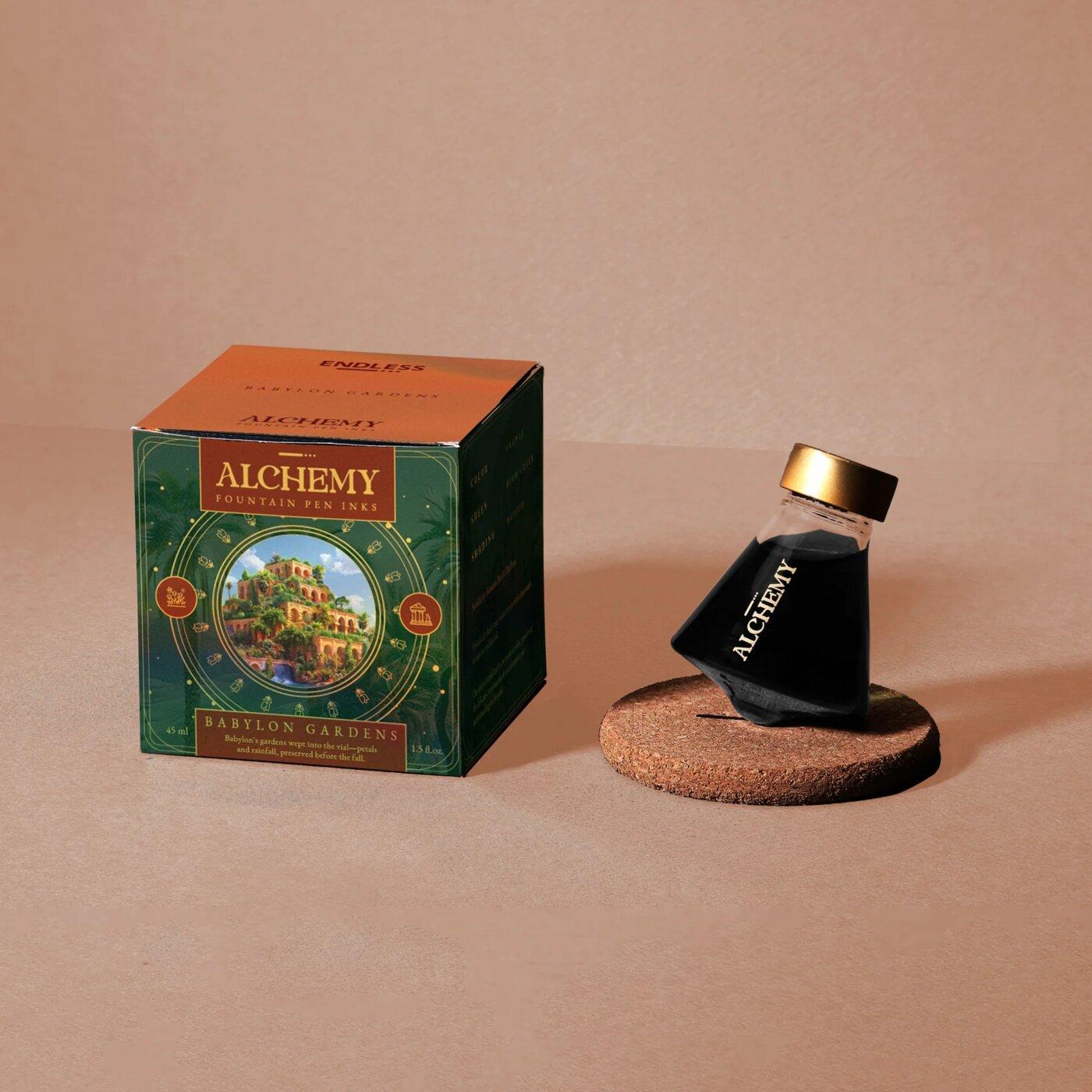 A bottle of Endless Alchemy · LABS.16 Babylon Gardens.