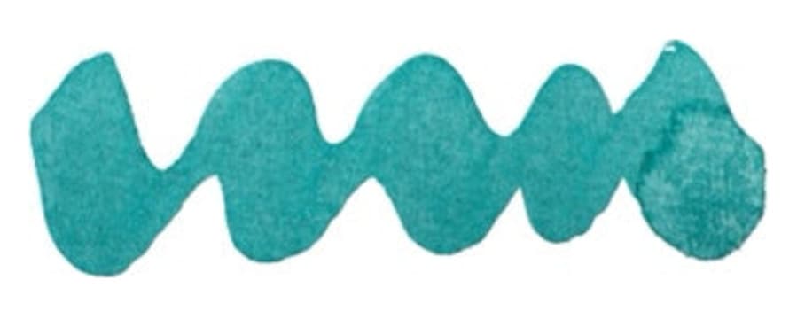 Diamine Forever Pigment Aqua Surf fountain pen ink swatch