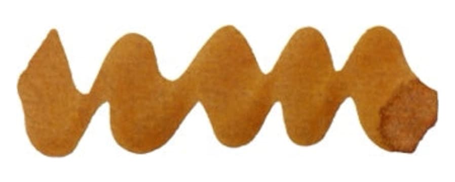 Diamine Forever Pigment Butterscotch fountain pen ink swatch