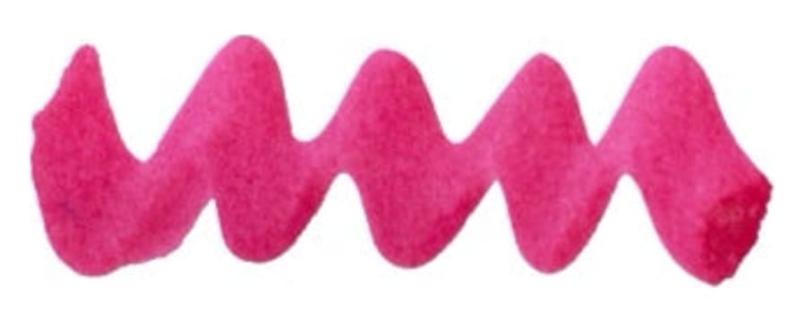 Diamine Forever Pigment Hot Magenta fountain pen ink swatch