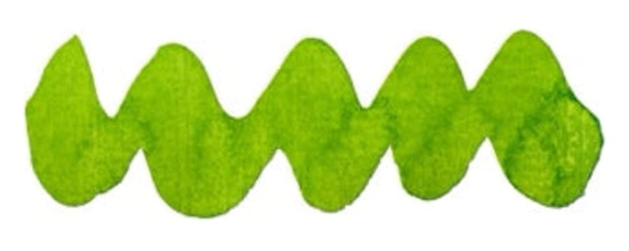Diamine Forever Pigment Hyper Green fountain pen ink swatch