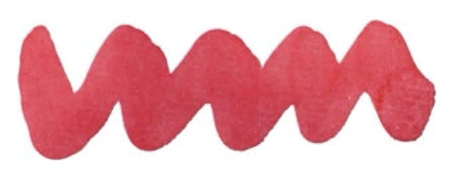 Diamine Forever Pigment Cherry Red fountain pen ink swatch