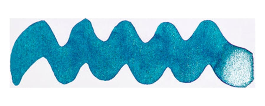 Diamine Shimmer Arctic Blue fountain pen ink swatch