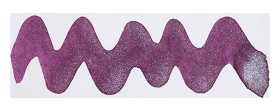 Diamine Shimmer Frosted Orchid fountain pen ink swatch