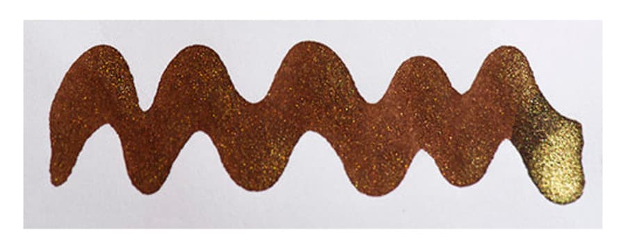 Diamine Shimmer Cocoa Shimmer fountain pen ink swatch