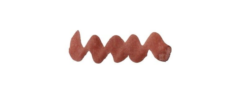Diamine Forever Pigment Red Ochre, shown in the maker's own swatch.