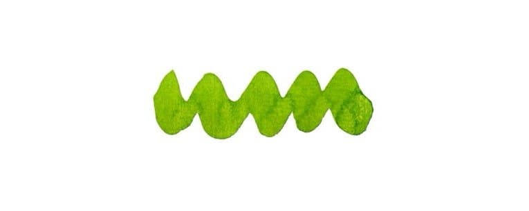 Diamine Forever Pigment Hyper Green, shown in the maker's own swatch.