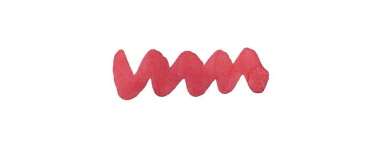 Diamine Forever Pigment Cherry Red, shown in the maker's own swatch.