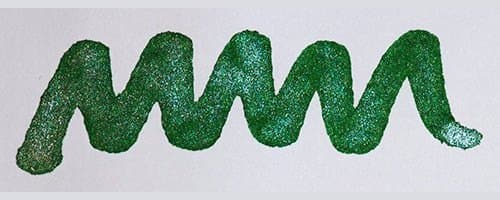 Diamine Shimmer Magical Forest, shown in the maker's own swatch.