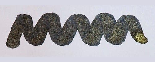 Diamine Shimmer Sparkling Shadows, shown in the maker's own swatch.