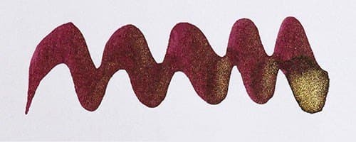 Diamine Shimmer Wine Divine, shown in the maker's own swatch.